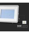200W LED breedstraler, Samsung LED chip - 185lm/W, IP65, 6500K, zwart, 5 jaar garantie