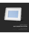 200W LED breedstraler, Samsung LED chip - 185lm/W, IP65, 6500K, zwart, 5 jaar garantie