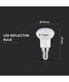 2,9W lamp - R39, kunststof, Samsung chip, 3000K