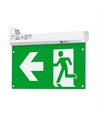 Noodverlichting 4-in-1 ophanging - EXIT bord, zelftestknop, wand/plafond/draadophanging, 6000K
