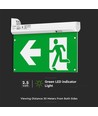 Noodverlichting 4-in-1 ophanging - EXIT bord, zelftestknop, wand/plafond/draadophanging, 6000K