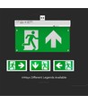 Noodverlichting 4-in-1 ophanging - EXIT bord, zelftestknop, wand/plafond/draadophanging, 6000K