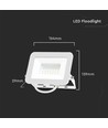30W LED breedstraler - Samsung LED chip, werklamp, wit, IP65 buiten