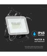 50W LED breedstraler met Samsung Chip - 100lm/W, IP65, grijze behuizing, 6500K, buiten