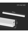 120cm 40W LED lichtlijn - 107lm/W, wit, koppelbaar, IK08, 4000K