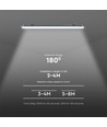 120cm 36W waterdicht compleet LED armatuur met sensor - 120lm/W, IP65, 6500K, koud wit