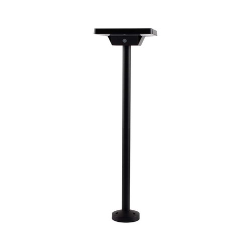 2W LED solar tuinspot met prikpen - IP65, 3-in-1 CCT, zwart, bewegingssensor, aluminium voet