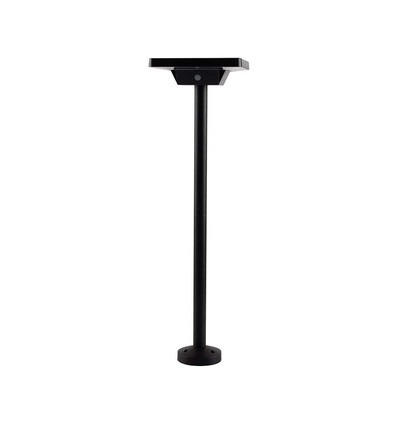2W LED solar tuinspot met prikpen - IP65, 3-in-1 CCT, zwart, bewegingssensor, aluminium voet