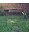 2W LED solar tuinspot met prikpen - IP65, 3-in-1 CCT, zwart, bewegingssensor, aluminium voet
