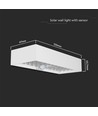 6W LED wandlamp op zonne-energie met sensor - 900lm, IP65, wit, 4000K, incl. batterij