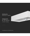 6W LED wandlamp op zonne-energie met sensor - 900lm, IP65, wit, 4000K, incl. batterij