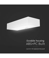 6W LED wandlamp op zonne-energie met sensor - 900lm, IP65, wit, 4000K, incl. batterij