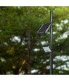 30W Solara LED breedstraler met zonnepaneel - IP65, PIR sensor, 6400K, zwart, LiFePO4 batterij
