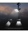30W Solara LED breedstraler met zonnepaneel - IP65, PIR sensor, 6400K, zwart, LiFePO4 batterij