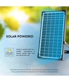 30W Solara LED breedstraler met zonnepaneel - IP65, PIR sensor, 6400K, zwart, LiFePO4 batterij