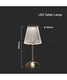 2,4W oplaadbare LED tafellamp - Touch dimbaar, 3-in-1 CCT, USB-C, Nickel Sand