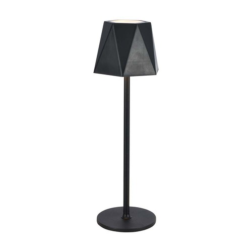 1,5W oplaadbare LED tafellamp, zwart - 150lm, 3-in-1 CCT, touch dimbaar, 5V, incl. batterij