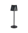 1,5W oplaadbare LED tafellamp, zwart - 150lm, 3-in-1 CCT, touch dimbaar, 5V, incl. batterij
