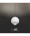 5W LED hanglamp, wit - Klokvormig, 500lm, 3000K, 60 graden, IP20