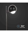 6W LED tafellamp in zwart metaal - 500lm, 3000K, IP20 binnenshuis, hoogte 44,5cm