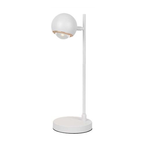 5-6W retro metalen LED tafellamp - Wit, 3000K, 500lm, 45cm hoogte, incl. lichtbron