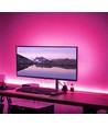 1m USB RGB LED-strip voor TV en PC - Incl. controller en afstandsbediening, 60 LED's per meter