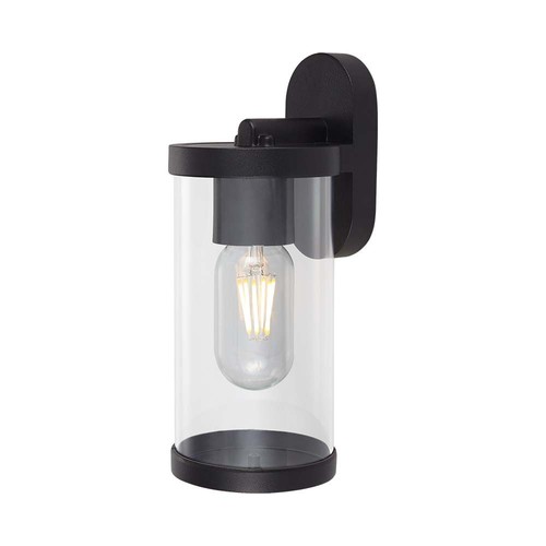 E27 wandlamp met up/down licht - IP44 buiten, mat zwart, exclusief lichtbron