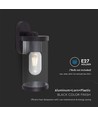 E27 wandlamp met up/down licht - IP44 buiten, mat zwart, exclusief lichtbron