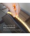 5m 18W/m LED strip, 240 LED per meter - 12V, IP20, 2835 SMD, dimbaar