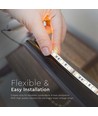 5m 12W/m RGB LED strip - 24V, 120 LED per meter, IP20, 8mm breedte
