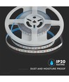 5m 12W/m RGB LED strip - 24V, 120 LED per meter, IP20, 8mm breedte