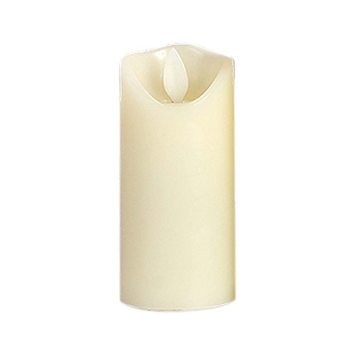 Ø5,3cm LED stompkaars, 12,5cm hoog - 2700K, batterijgevoed, warm wit, vlamloze sfeerverlichting