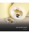 Ø5,3cm LED stompkaars, 12,5cm hoog - 2700K, batterijgevoed, warm wit, vlamloze sfeerverlichting