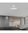 37W LED metalen plafondlamp, wit - Ø50cm, 4000lm, 4000K, dubbel rond design