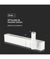 9W LED hotel/bedlamp - 30cm, wit, 3000K, 680lm, wandlamp