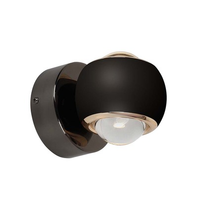 10W LED wandlamp - Zwart, 3000K, 13,5x10 cm, binnen, incl. lichtbron