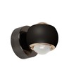 10W LED wandlamp - Zwart, 3000K, 13,5x10 cm, binnen, incl. lichtbron