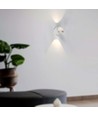 10W LED wandlamp met up/down light - Wit, 3000K, 13,5x10 cm, IP44, incl. lichtbron