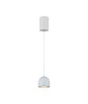 8,5W LED pendellamp, Ø10cm - Lichtgrijs, 850lm, touch on/off, verstelbare kabel, incl. lichtbron