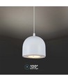 8,5W LED pendellamp, Ø10cm - Lichtgrijs, 850lm, touch on/off, verstelbare kabel, incl. lichtbron
