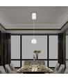 8,5W LED pendellamp - Ø10cm, wit, touch on/off, 3000K, incl. lichtbron