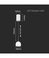 8,5W LED pendellamp - Ø10cm, wit, touch on/off, 3000K, incl. lichtbron