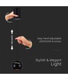 8,5W LED hanglamp - Ø18cm, zwart, touch on/off, 3000K, incl. lichtbron
