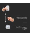 8,5W LED hanglamp - Ø12-18cm, wit, touch on/off, 3000K, incl. lichtbron