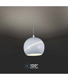 8,5W LED hanglamp - Ø12-18cm, wit, touch on/off, 3000K, incl. lichtbron
