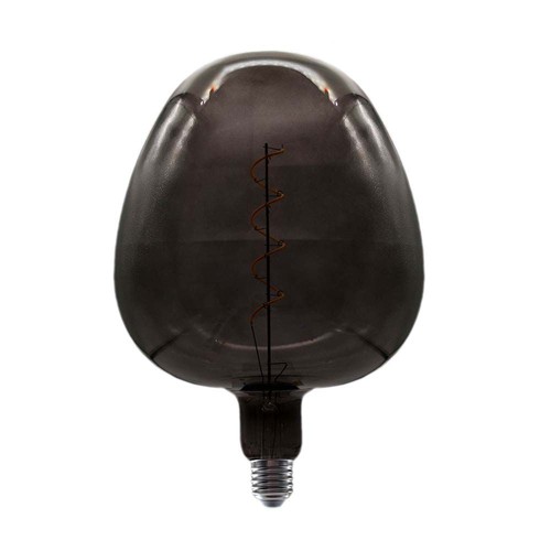 4W Appelvormige lamp E27 - Kooldraad zwart glas 300°