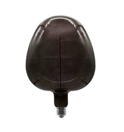 4W Appelvormige lamp E27 - Kooldraad zwart glas 300°