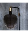 4W Appelvormige lamp E27 - Kooldraad zwart glas 300°