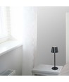 1,5W oplaadbare LED tafellamp, CCT - Touch dimbaar, USB-C, zwart, in hoogte verstelbaar