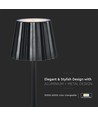 1,5W oplaadbare LED tafellamp, CCT - Touch dimbaar, USB-C, zwart, in hoogte verstelbaar